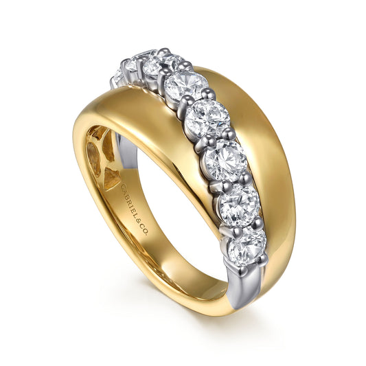 Gabriel & Co. Right Hand Diamond Ring