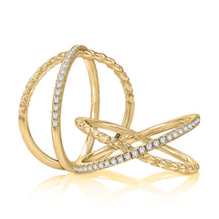 A. Jaffe Twisted Diamond Fashion Ring