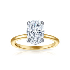 Hidden Halo Solitaire Engagement Ring