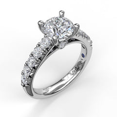Fana Pave Diamond Engagement Ring