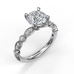 Fana Vintage Diamond Engagement Ring