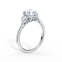 Kirk Kara Three Stone Diamond Engagement Ring