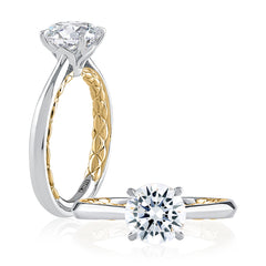 A. Jaffe Iconic Quilt Diamond Engagement Ring