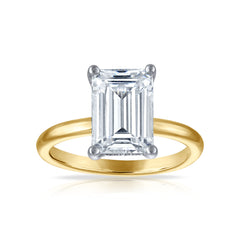 Hidden Halo Solitaire Engagement Ring