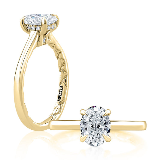 A. Jaffe Hidden Halo Diamond Engagement Ring