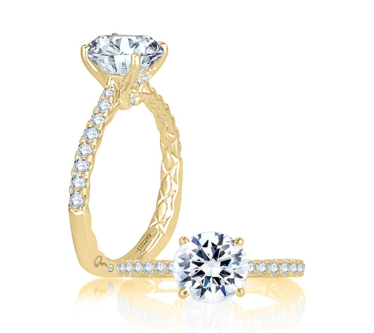 A. Jaffe Pave Diamond Engagement Ring