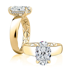 A. Jaffe Hidden Halo Solitaire Engagement Ring