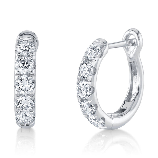 Shy Creation 14K Diamond Huggie Earring