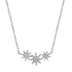 Shy Creation Diamond Star Necklace