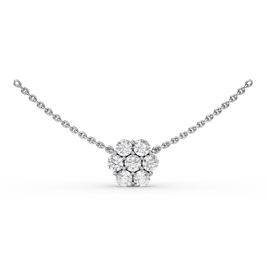 Fana Gold Floral Diamond Necklace