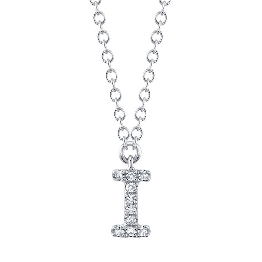 Shy Creation Diamond Necklace - Initial I