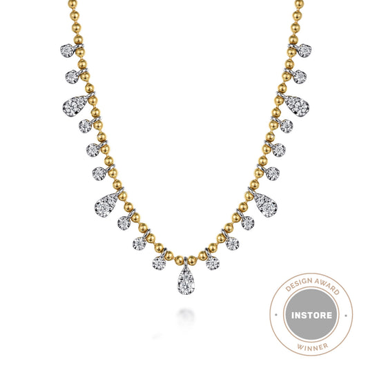 Gabriel & Co. Diamond Bujukan Droplet Necklace