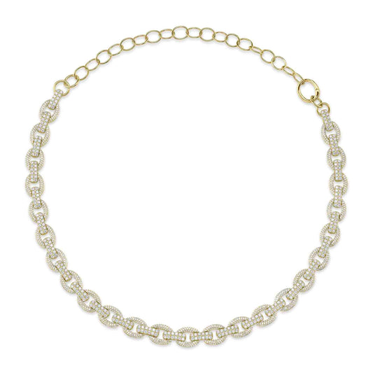 Shy Creation Diamond Link Necklace