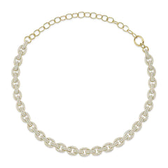Shy Creation Diamond Link Necklace