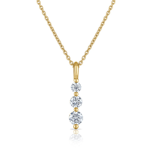 .50CT Three Stone Diamond Pendant