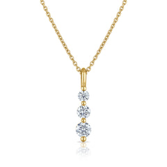 .50CT Three Stone Diamond Pendant