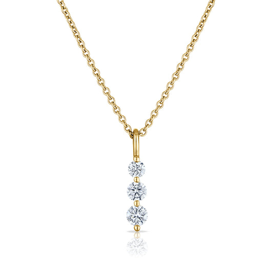 .33CT Three Stone Diamond Pendant