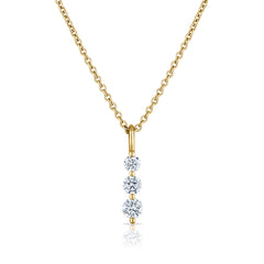 .33CT Three Stone Diamond Pendant