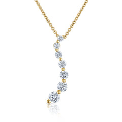 1.00CT Seven Stone Journey Pendant