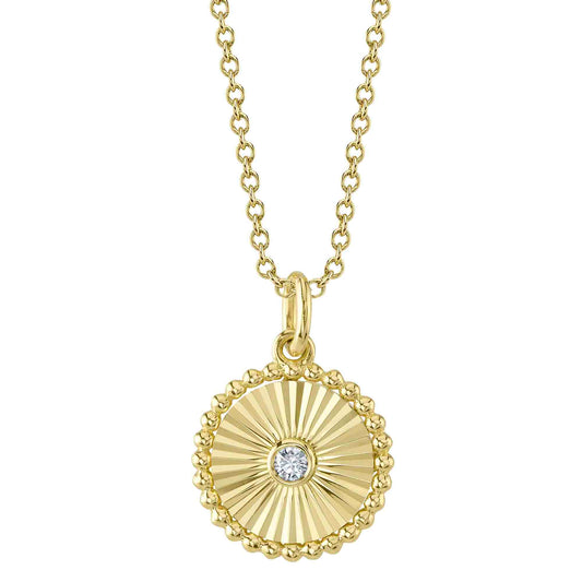 Shy Creation Diamond Circle Pendant
