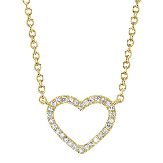 Shy Creation Diamond Heart Necklace