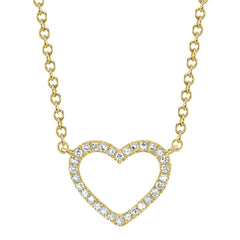 Shy Creation Diamond Heart Necklace