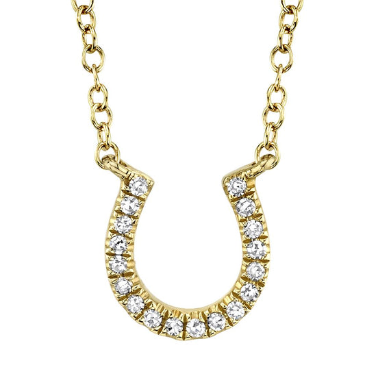Shy Creation Diamond Horseshoe Necklace