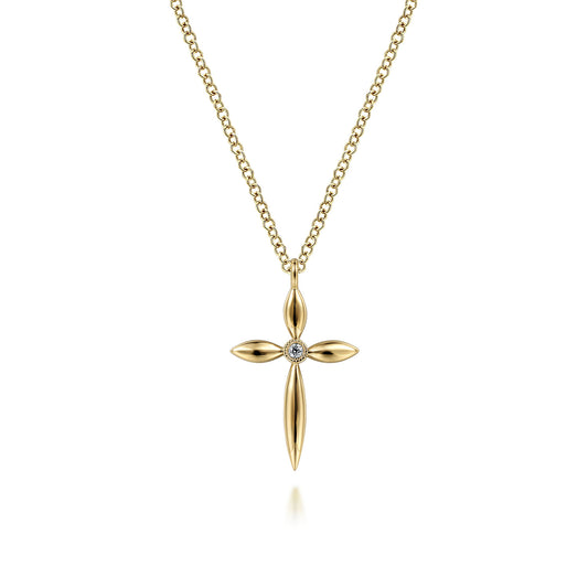 Gabriel & Co. Diamond Cross Pendant Necklace