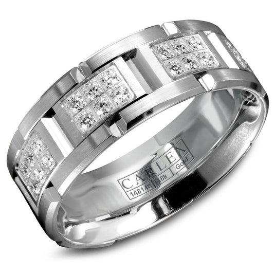 Carlex 7.5MM G1 Diamond Wedding Band