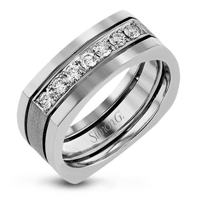 Simon G. 8MM Diamond Wedding Band