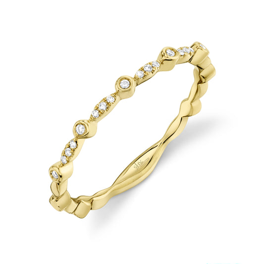 Shy Creation Diamond Stackable Ladies Band