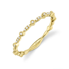 Shy Creation Diamond Stackable Ladies Band