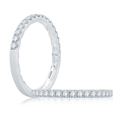 A. Jaffe Classic Pave Wedding Band