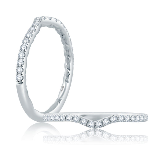 A. Jaffe Diamond Pave Wedding Band