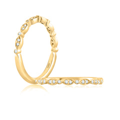A. Jaffe Diamond Stackable Half Circle Band