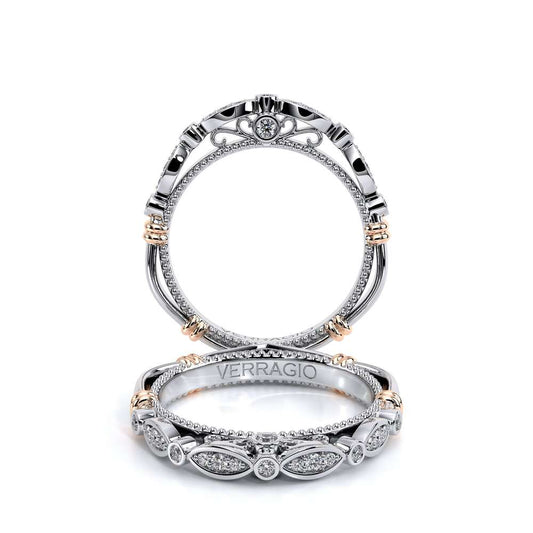 Verragio Parisian Scalloped Bezel Wedding Band