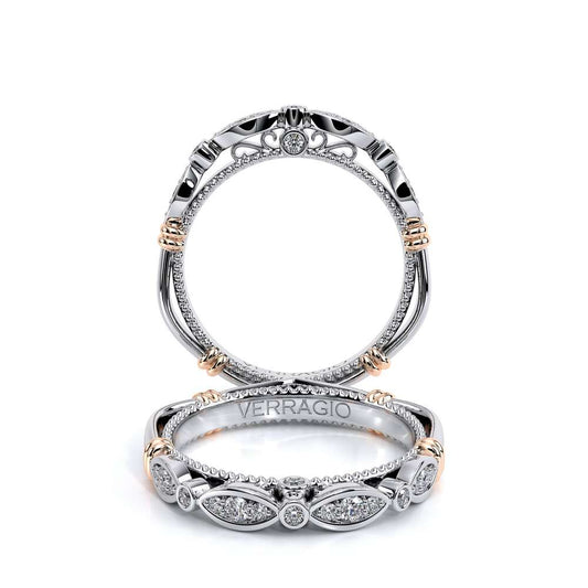 Verragio Parisian Scalloped Bezel Wedding Band