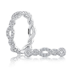 A. Jaffe Twisted Diamond Eternity Wedding Band