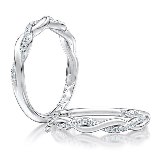 A. Jaffe Twisted Diamond Wedding Band