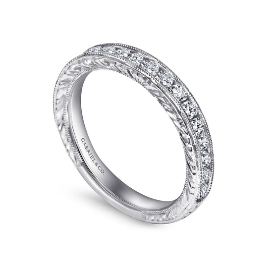 Gabriel & Co. Classic Diamond Wedding Band