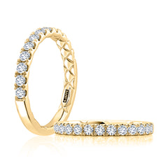 A. Jaffe Quilted Diamond Wedding Band