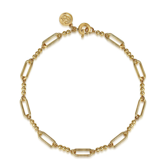 Gabriel & Co. Bujukan Beads Link Chain Bracelet