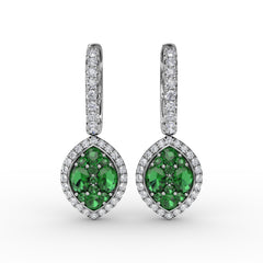 Fana Marquise Shaped Dangle Earrings