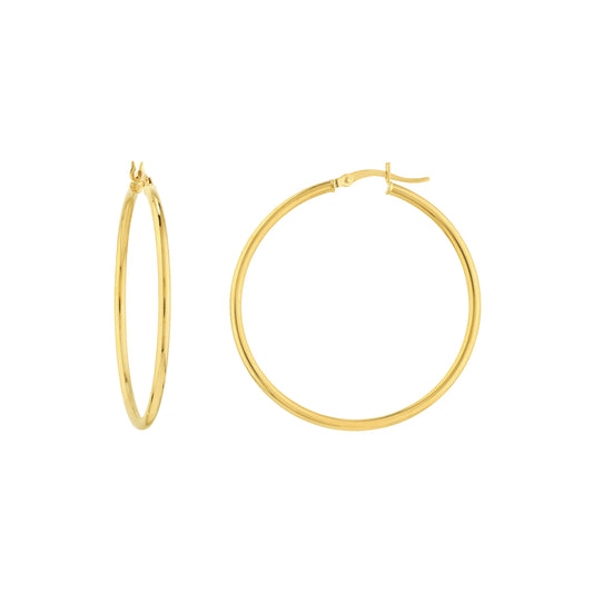 Round Tube Polished 40MM Hoops
