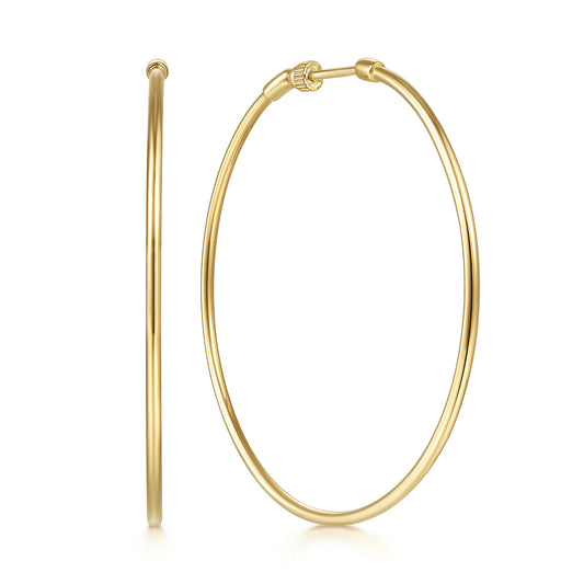 Gabriel & Co. 50MM Round Classic Hoop Earrings