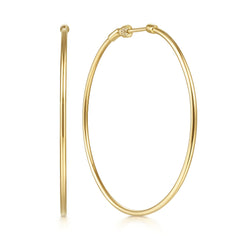 Gabriel & Co. 50MM Round Classic Hoop Earrings