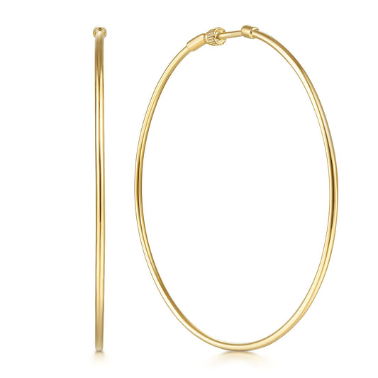 Gabriel & Co. 60MM Round Classic Hoop Earrings