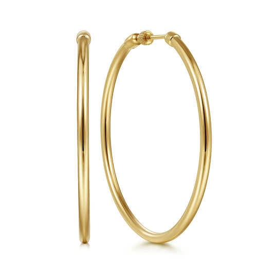 Gabriel & Co. 50MM Round Classic Hoop Earrings