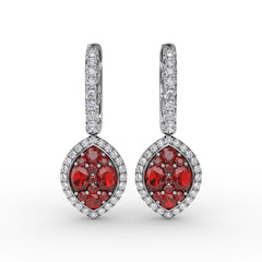 Fana Marquise Shaped Dangle Earrings