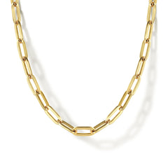 Gabriel & Co. Hollow Paper Clip Chain Necklace